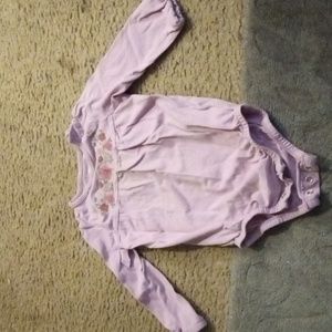 Girl's Long Sleeve *Purple* Onesie